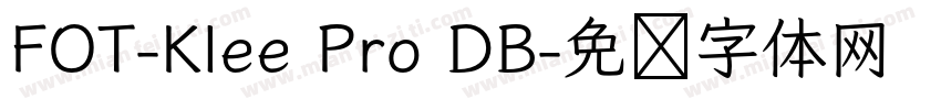 FOT-Klee Pro DB字体转换